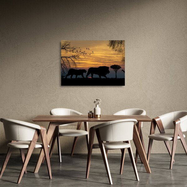 Skleněný obraz Safari (70x50 cm)