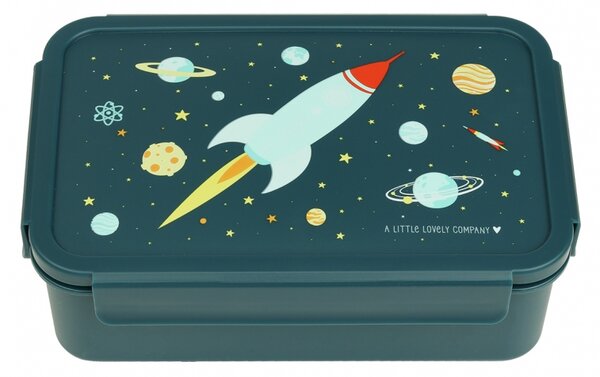 A Little Lovely Company - krabička na svačinu - vesmírná raketa
