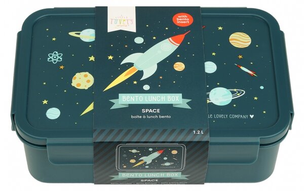 A Little Lovely Company - krabička na svačinu - vesmírná raketa