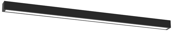 Stropní svítidlo Lungo, 1x černé kovové stínítko, (124 cm)