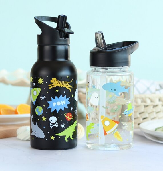 A Little Lovely Company - nerezová lahev na pití, 350 ml - vesmír