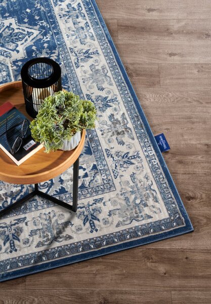 Koberec Villeroy & Boch Kollektion 1869 Jehanne modrý / krémový