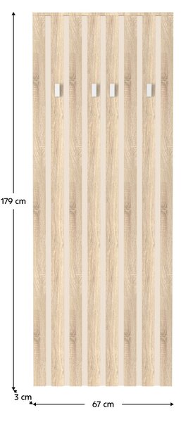 Věšákový panel Vendieron 1 (dub sonoma + kašmír)