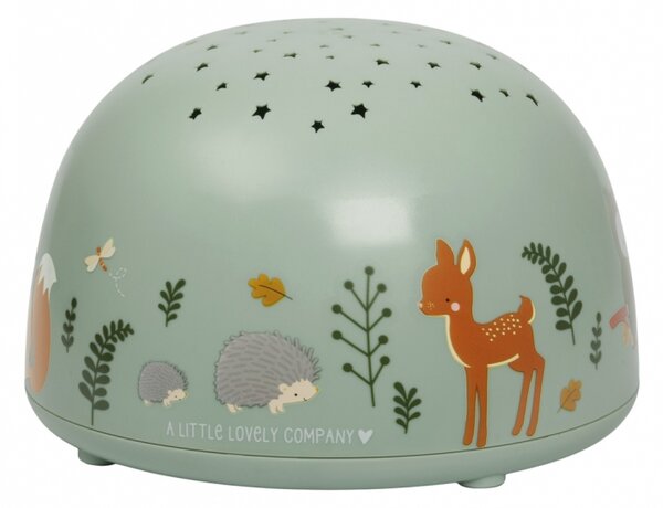 A Little Lovely Company - lampa s projektorem - kamarádi z lesa