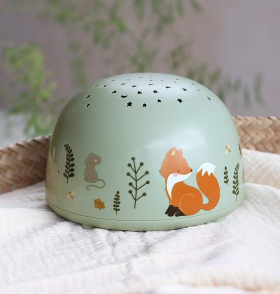 A Little Lovely Company - lampa s projektorem - kamarádi z lesa