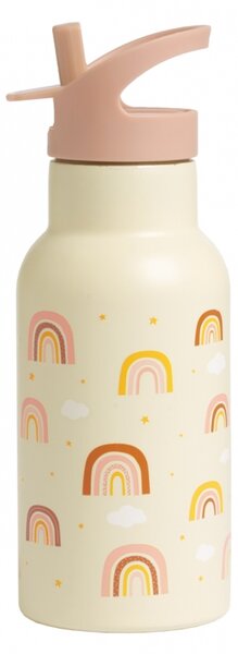 A Little Lovely Company - nerezová lahev na pití, 350 ml - duha