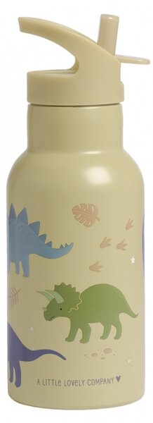 A Little Lovely Company - nerezová lahev na pití, 350 ml - dinosauři