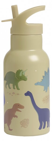 A Little Lovely Company - nerezová lahev na pití, 350 ml - dinosauři