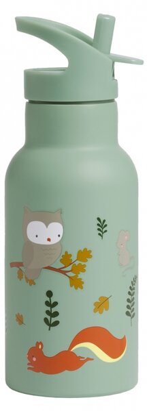 A Little Lovely Company - nerezová lahev na pití, 350 ml - kamarádi z lesa