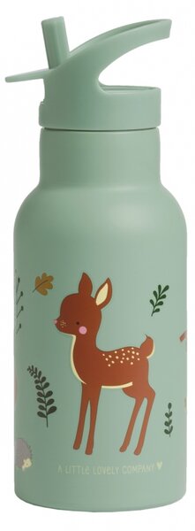 A Little Lovely Company - nerezová lahev na pití, 350 ml - kamarádi z lesa