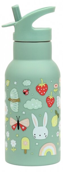 A Little Lovely Company - nerezová lahev na pití, 350 ml - radost