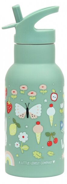 A Little Lovely Company - nerezová lahev na pití, 350 ml - radost