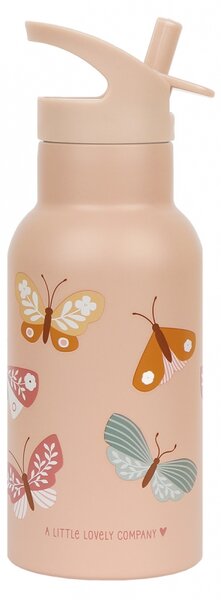 A Little Lovely Company - nerezová lahev na pití, 350 ml - motýl