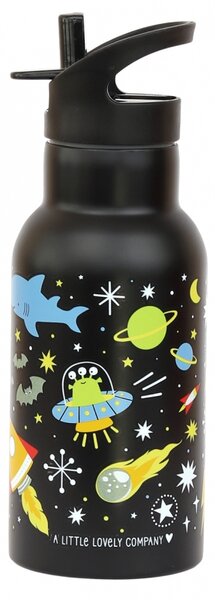 A Little Lovely Company - nerezová lahev na pití, 350 ml - vesmír