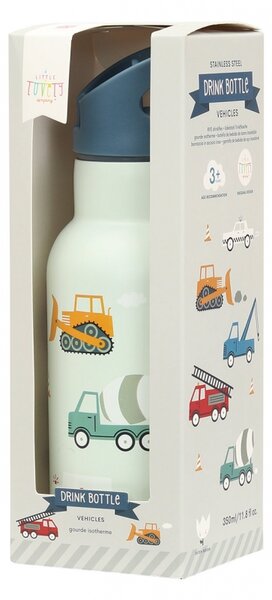 A Little Lovely Company - nerezová lahev na pití, 350 ml - vozidla