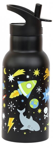 A Little Lovely Company - nerezová lahev na pití, 350 ml - vesmír