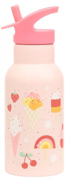 A Little Lovely Company - nerezová lahev na pití, 350 ml - zmrzlina