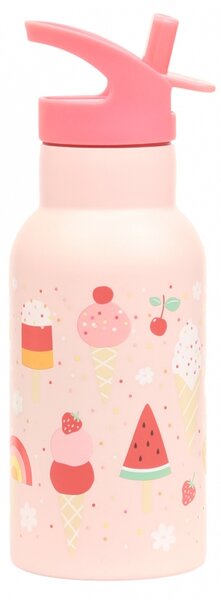 A Little Lovely Company - nerezová lahev na pití, 350 ml - zmrzlina