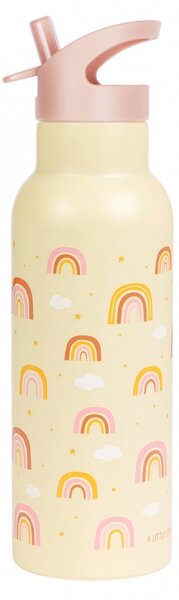 A Little Lovely Company - nerezová lahev na pití, 500 ml - duha