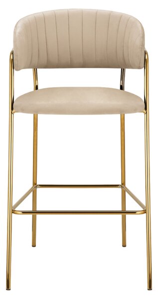 Designové jídelní křeslo Dasmin 1 New (béžová + zlatá)