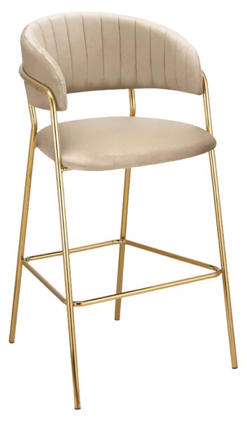 Designové jídelní křeslo Dasmin 1 New (béžová + zlatá)