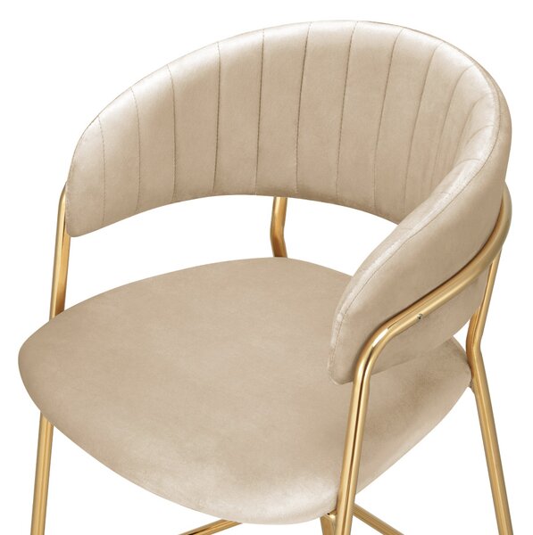 Designové jídelní křeslo Dasmin 1 New (béžová + zlatá)