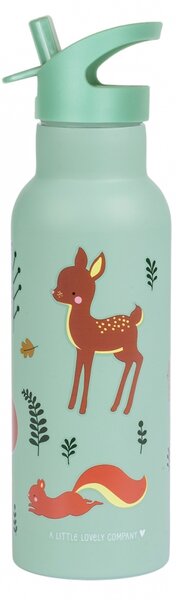 A Little Lovely Company - nerezová lahev na pití, 500 ml - kamarádi z lesa