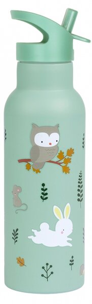 A Little Lovely Company - nerezová lahev na pití, 500 ml - kamarádi z lesa