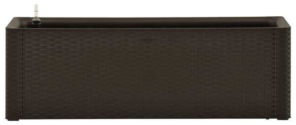 Zahradní vyvýšený záhon se samozavlažováním mokka 100x43x33 cm 313960