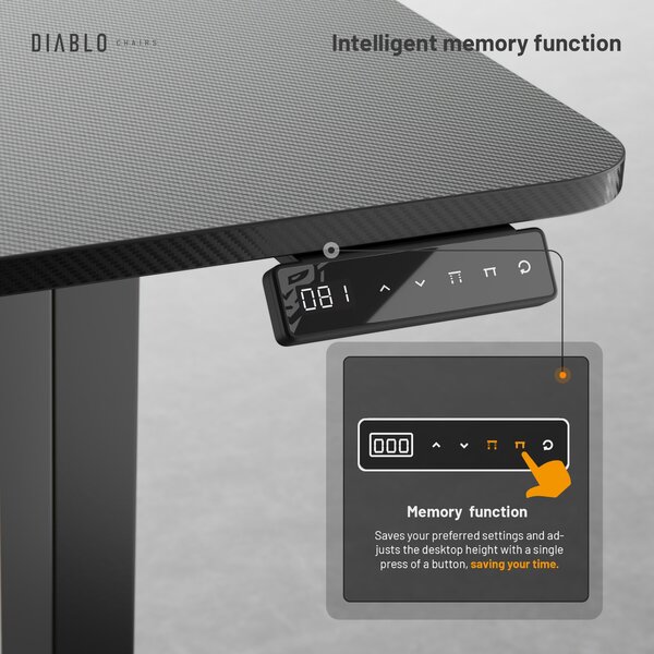 Výškově nastavitelný stůl Diablo X-Tensio 1100 černý