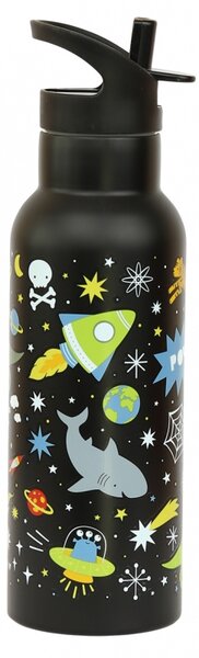 A Little Lovely Company - nerezová lahev na pití, 500 ml - vesmír