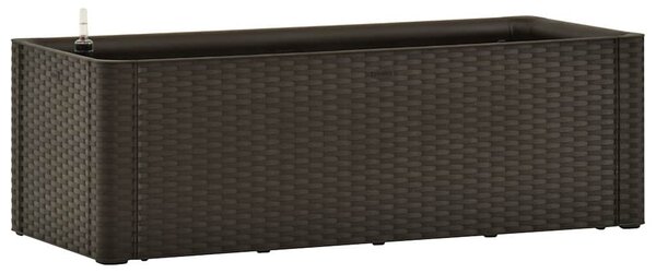 Zahradní vyvýšený záhon se samozavlažováním mokka 100x43x33 cm 313960