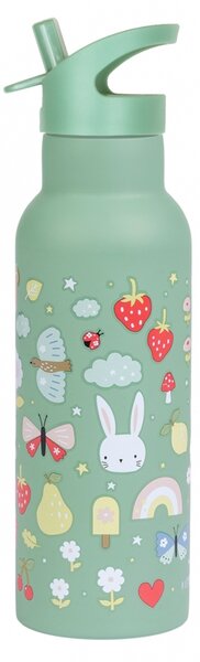 A Little Lovely Company - nerezová lahev na pití, 500 ml - radost