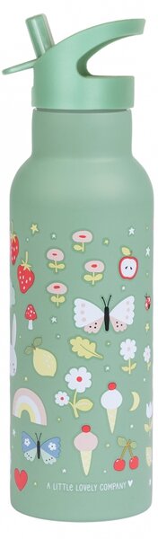 A Little Lovely Company - nerezová lahev na pití, 500 ml - radost