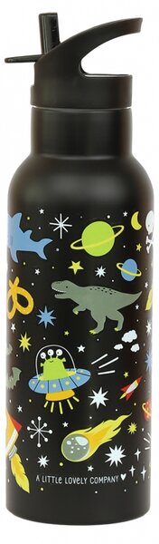 A Little Lovely Company - nerezová lahev na pití, 500 ml - vesmír