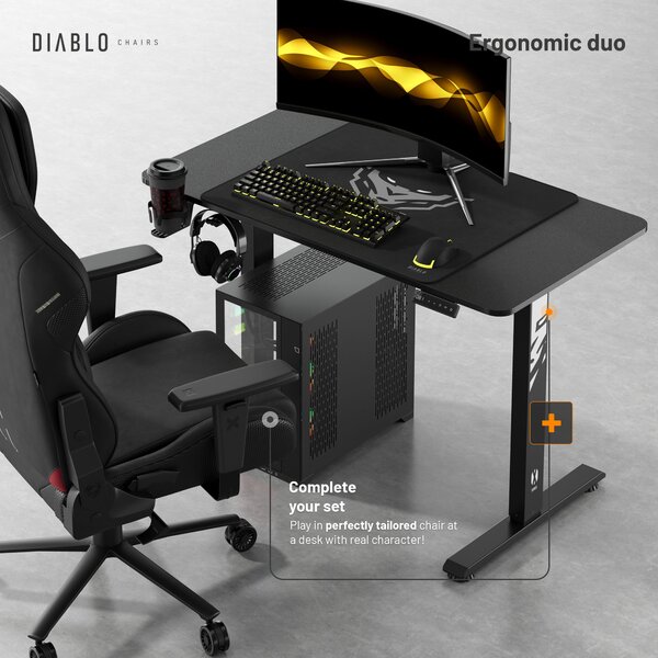Výškově nastavitelný stůl Diablo X-Tensio 1100 černý