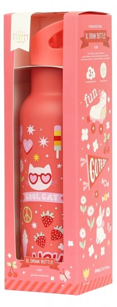 A Little Lovely Company - nerezová lahev na pití, 500 ml - zábava