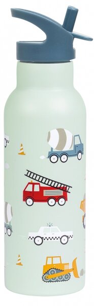 A Little Lovely Company - nerezová lahev na pití, 500 ml - vozidla