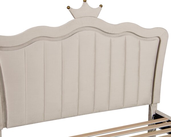 Jednolůžková postel 90 cm Reinsercion 1 (béžová) (s roštem)