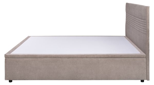 Manželská postel 160 cm Rubin 1 (béžová) (s roštem) (s úl. prostorem)