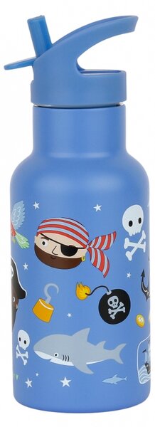A Little Lovely Company - nerezová láhev na pití, 350 ml - piráti