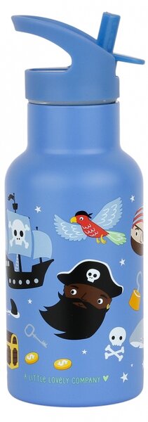 A Little Lovely Company - nerezová láhev na pití, 350 ml - piráti
