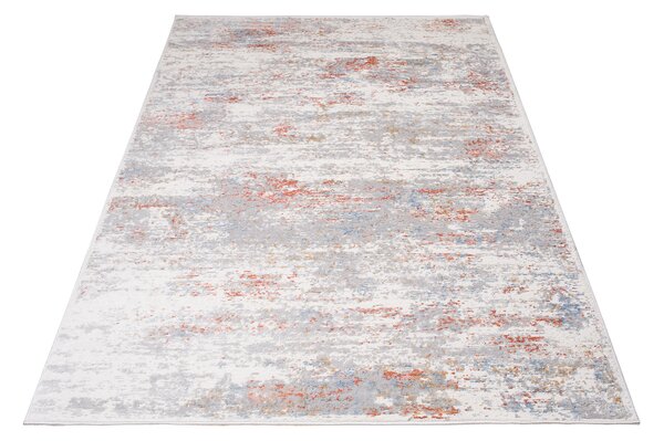 Makro Abra Moderní kusový koberec PORTLAND G509C bílý červený Rozměr: 80x150 cm