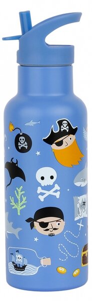 A Little Lovely Company - nerezová láhev na pití, 500 ml - piráti