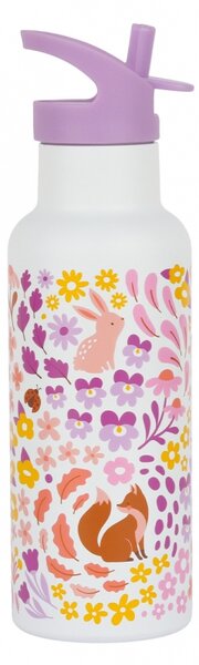 A Little Lovely Company - nerezová láhev na pití, 500 ml - květinová zahrádka