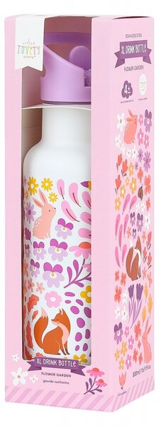 A Little Lovely Company - nerezová láhev na pití, 500 ml - květinová zahrádka