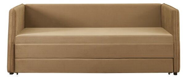 Jednolůžková postel 90 cm s přistýlkou Tentetieso 1 (hnědá) (s roštem)