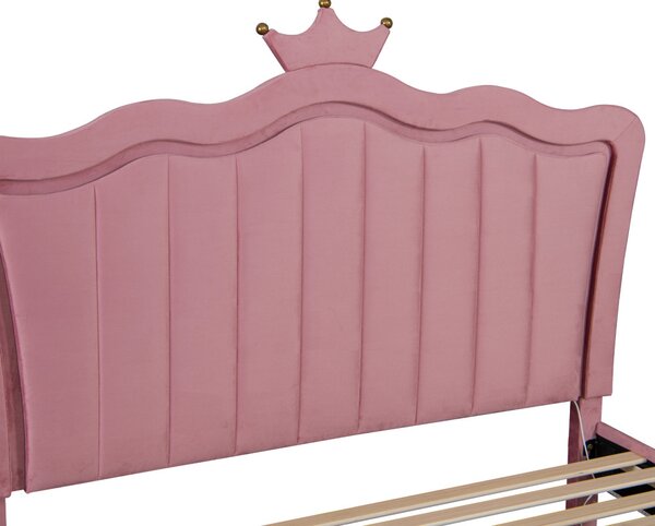 Jednolůžková postel 90 cm Reinsercion 1 (růžová) (s roštem)
