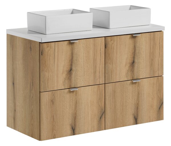 Comad Koupelnová skříňka s deskovým umyvadlem set Nova Oak 100 dub coast evoke