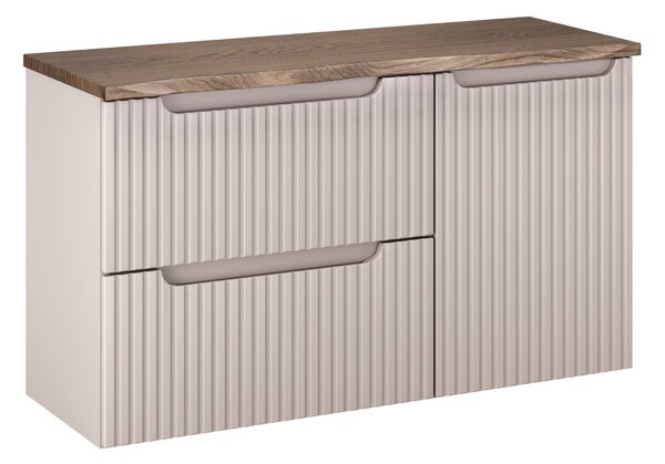 Comad Koupelnová skříňka pod deskové umyvadlo s košem na prádlo Nova Cashmere 100 kašmír